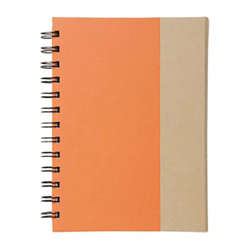 LIBRETA CON NOTAS ADHESIVAS NARANJA